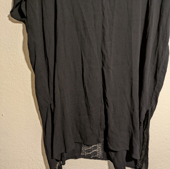 Kona Sol Elegant Black Swim Cover-Up Size Large Pre-owned - Picture 7 of 7